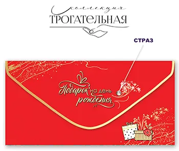 Конверт для денег «Подарок на день рождения»