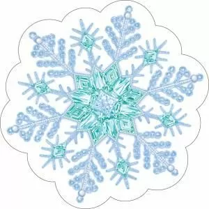 Украшение на скотче «Снежинка»