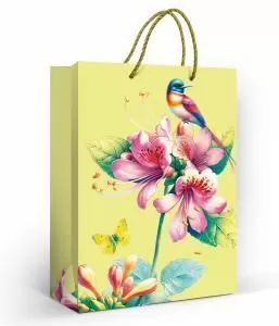 Пакет подарочный (ML) «Цветы и птица» Пакет подарочный (ML) «Цветы и птица»