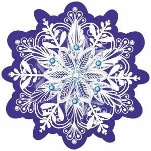 Украшение на скотче «Снежинка»