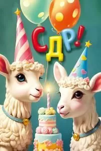 Открытка «С ДР!»