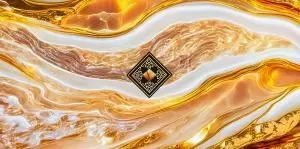 Конверт для денег «Мраморное золото»