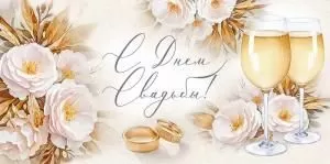 Конверт для денег «С Днем свадьбы!»