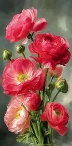 Конверт для денег без надписи (розовые цветы)