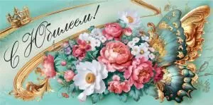 Конверт для денег «С юбилеем!»