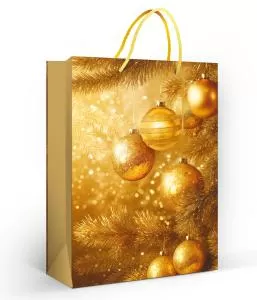 Пакет подарочный (ML) «Искристое золото» Пакет подарочный (ML) «Искристое золото»