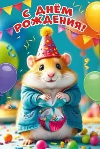 Открытка «С днем рождения!»