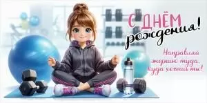 Конверт для денег «С Днём рождения! Направляй энергию...»