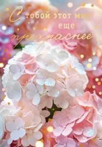 Открытка «С тобой этот мир еще прекраснее!» Открытка «С тобой этот мир еще прекраснее!»