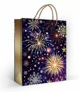 Пакет подарочный (M) «Салют»