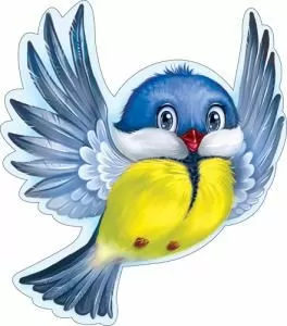 Украшение на скотче «Синичка»