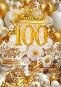 Открытка «С Юбилеем! 100 лет»