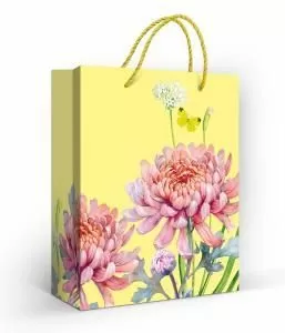 Пакет подарочный (M) «Хризантемы» Пакет подарочный (M) «Хризантемы»