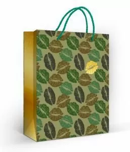 Пакет подарочный «Золотой поцелуй» (M)