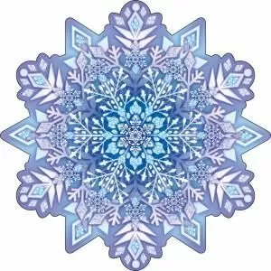 Украшение на скотче «Снежинка» Украшение на скотче «Снежинка»