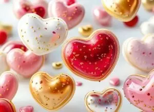 Конверт для подарочного сертификата без надписи (сердечки) Конверт для подарочного сертификата без надписи (сердечки)