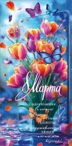 Конверт для денег «8 Марта. Вдохновения и изобилия!...»