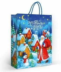 Пакет подарочный «С Новым годом!» (L) Пакет подарочный «С Новым годом!» (L)