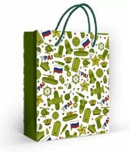 Пакет подарочный «Ура!» (S)