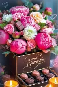 Открытка «Самой красивой»