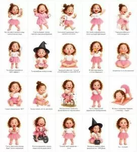 Набор открыток «Смешные девчонки»