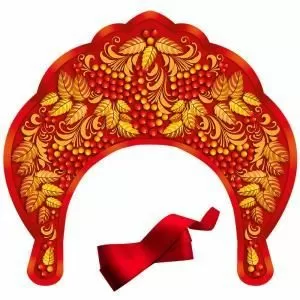 Кокошник «Листочки и ягоды»