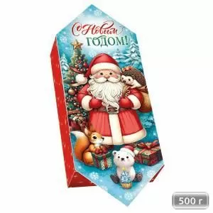 Коробка «Добрый Дедушка Мороз и лесные гости»