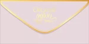 Конверт для денег «От всей души!» (золотая надпись на бежевом фоне)