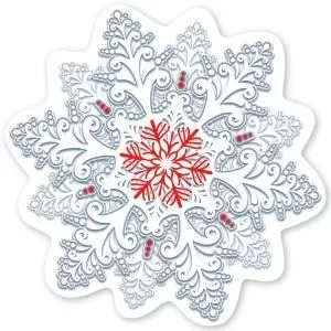 Украшение на скотче «Снежинка»