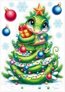 Наклейки двусторонняя «Символ года»