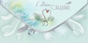 Конверт для денег «С Днём Свадьбы!»