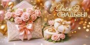 Конверт для денег «С Днём Свадьбы!»