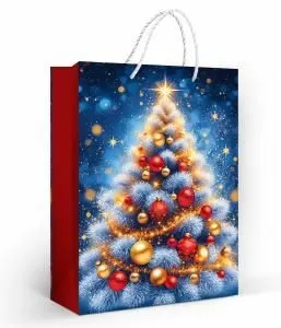 Пакет подарочный (ML) «Праздничное сияние» Пакет подарочный (ML) «Праздничное сияние»