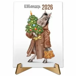 Календарь настольный «КОНЬлендарь 2026» Календарь настольный «КОНЬлендарь 2026»