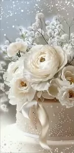 Конверт для денег без надписи (пионы)