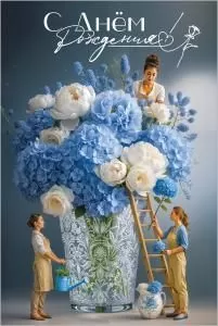 Открытка «С Днём рождения!»