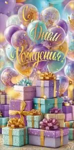 Конверт для денег «С Днем Рождения!»