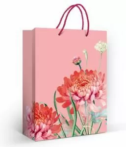 Пакет подарочный (ML) «Хризантемы» Пакет подарочный (ML) «Хризантемы»