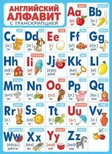 Плакат «Алфавит (английский с транскрипцией)»