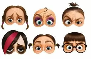 Набор масок (девушки)