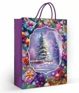 Пакет подарочный «Чудес и волшевства в Новом году!» (ML)