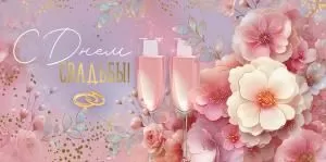 Конверт для денег «С Днем свадьбы!»