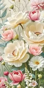 Конверт для денег без надписи (цветы)