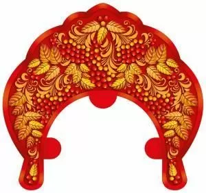 Кокошник «Листочки и ягоды»