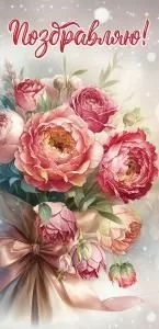 Открытка-поздравление «Поздравляю!»