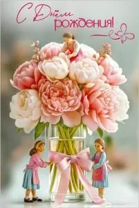 Открытка «С Днём рождения!»