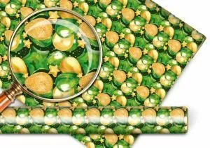 Упаковочная бумага «Шары и звёзды» Упаковочная бумага «Шары и звёзды»