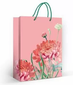 Пакет подарочный (ML) «Хризантемы»
