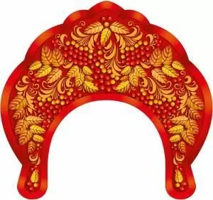 Кокошник «Листочки и ягоды»