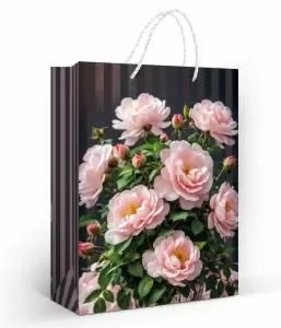 Пакет подарочный (ML) «Нежный шиповник»